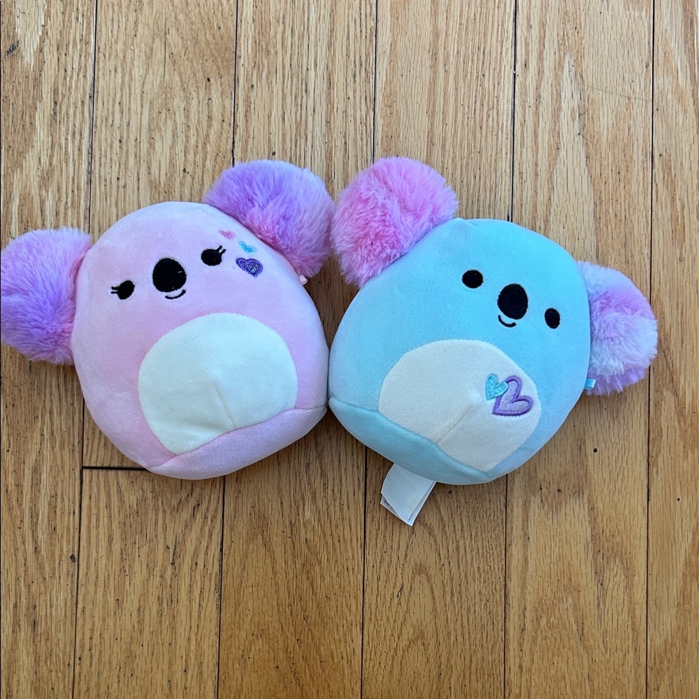 Squishmallows Pink and Blue Koala Duo